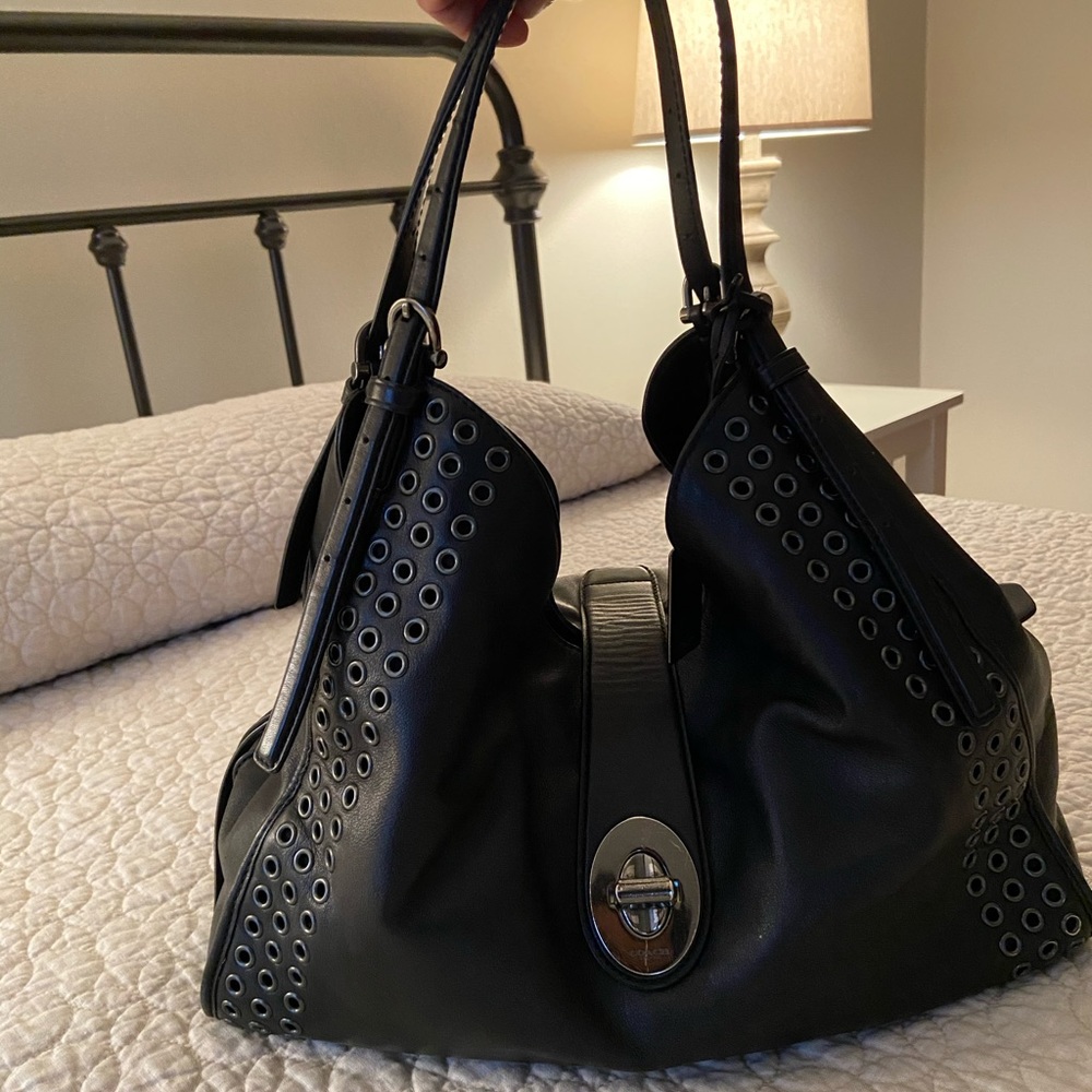 Coach black handbag